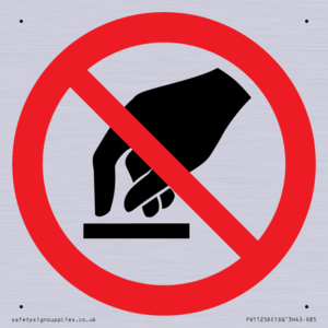 P010 Prohibition: Do not touch